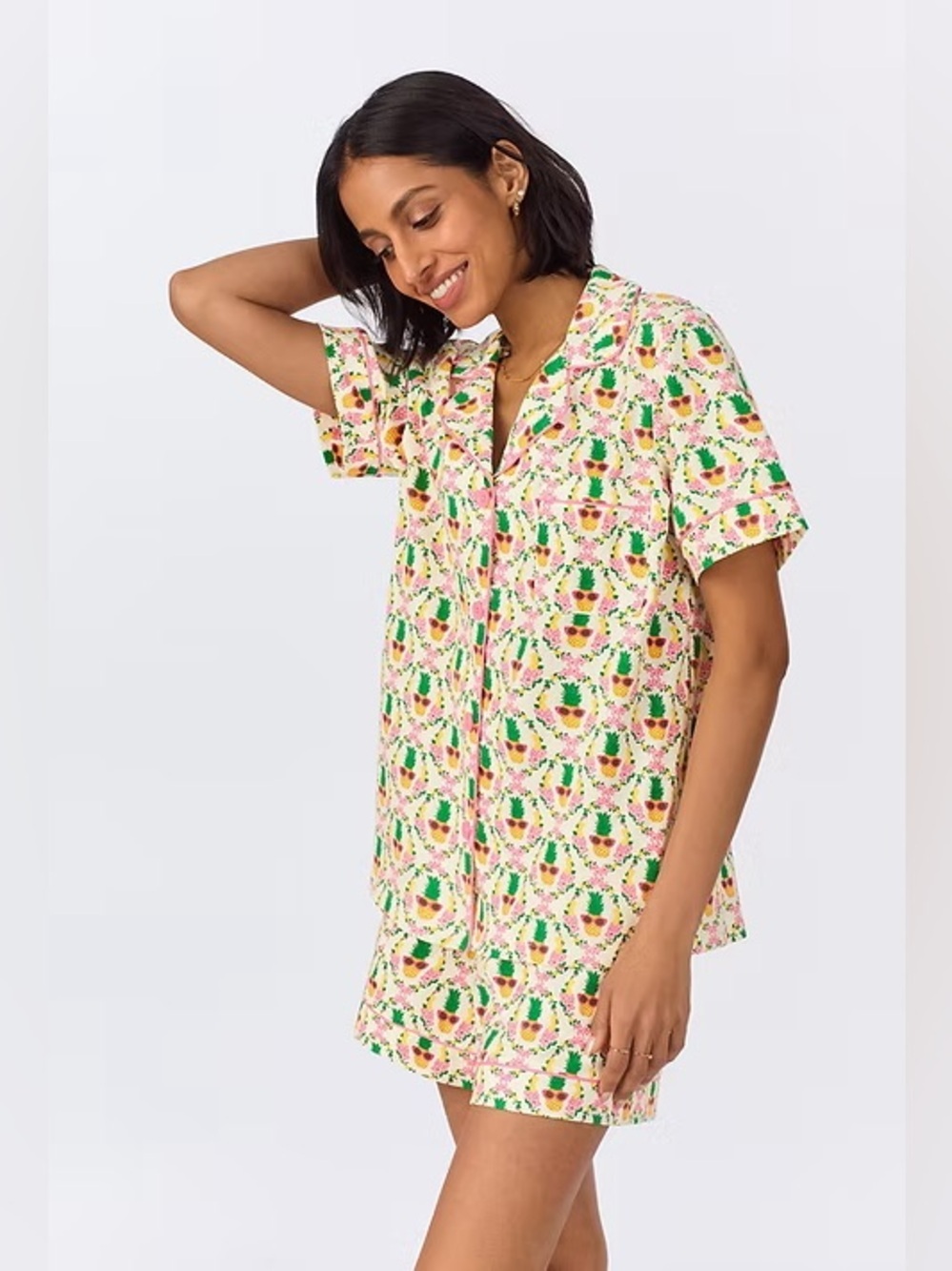 BedHead Pj Pina Coolada Short Sleeve Top Size Large